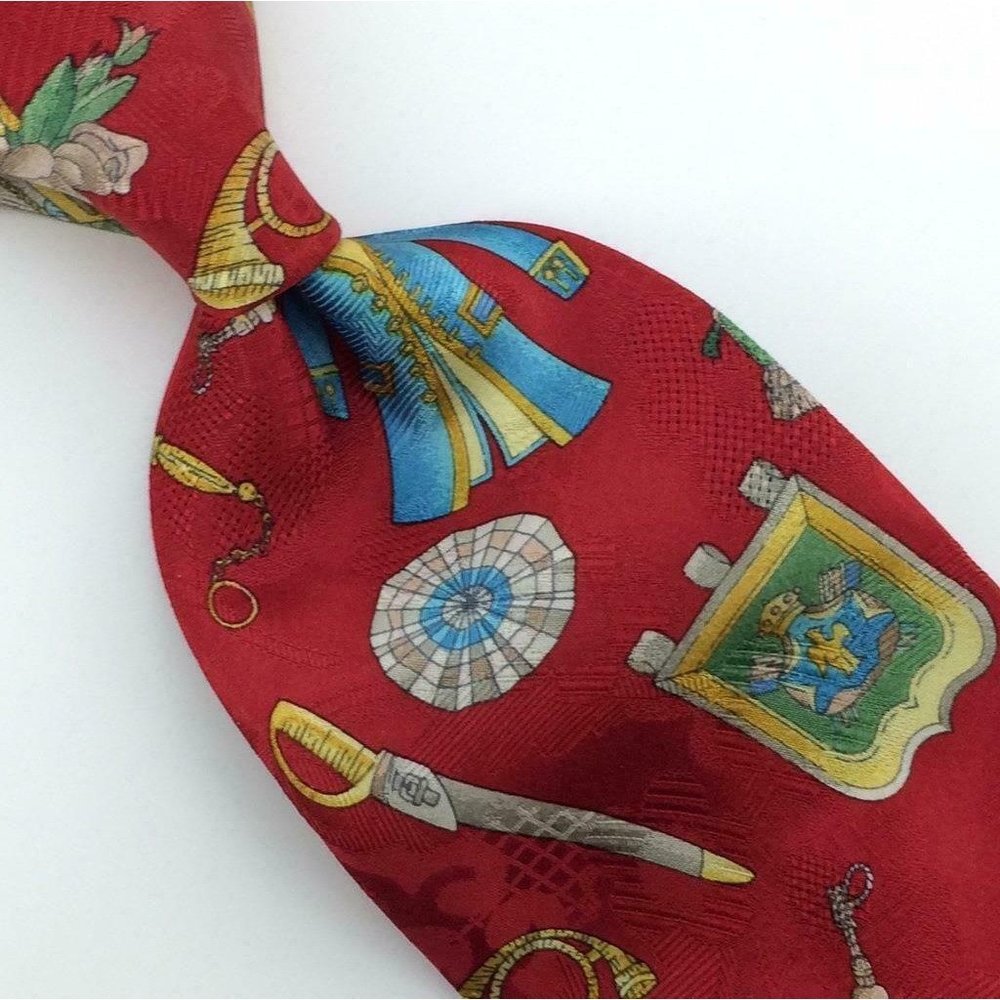 Leonard Tie Royal-Horn/Shirt/Shoes/Sward Red Blue